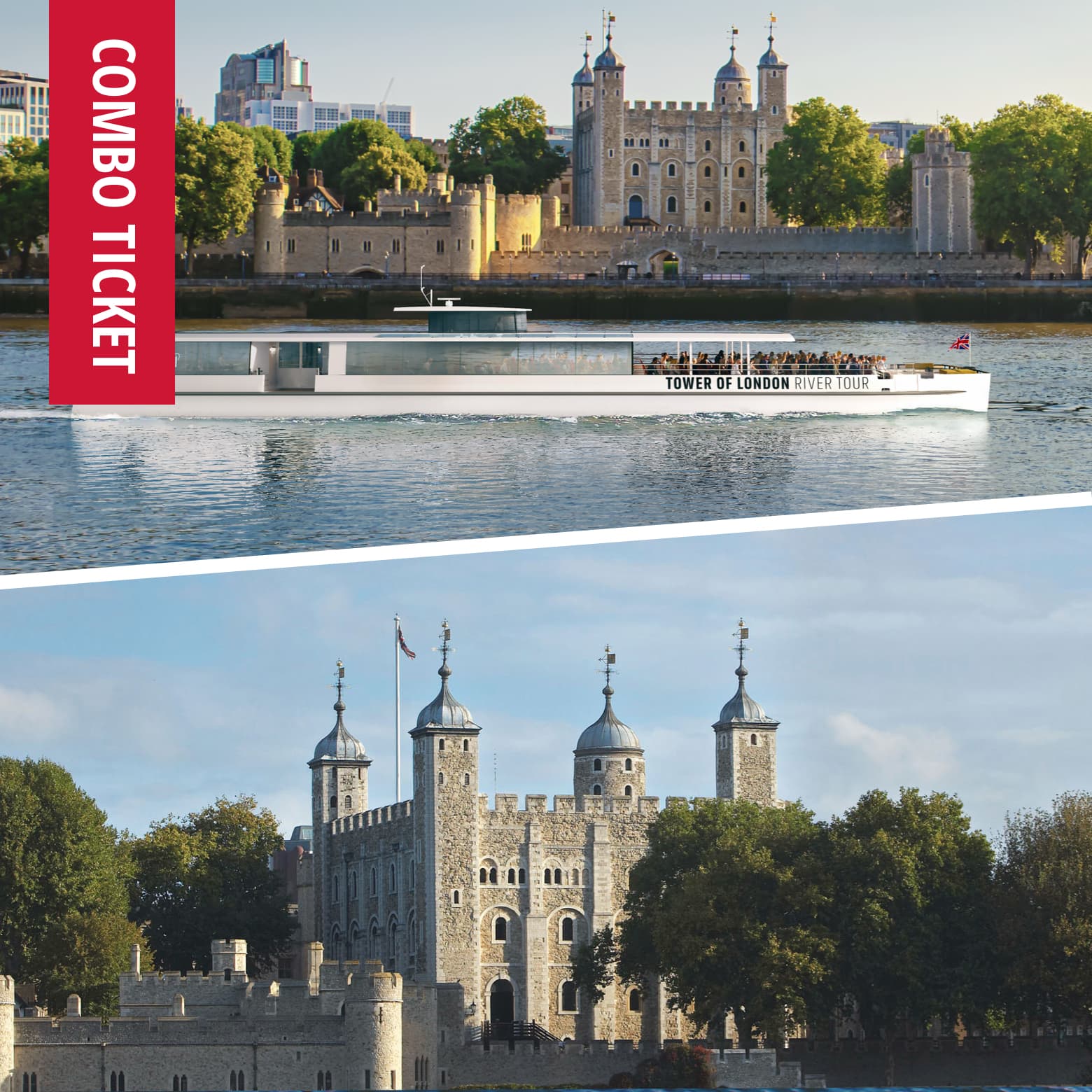 Thames river tour - combo ticket