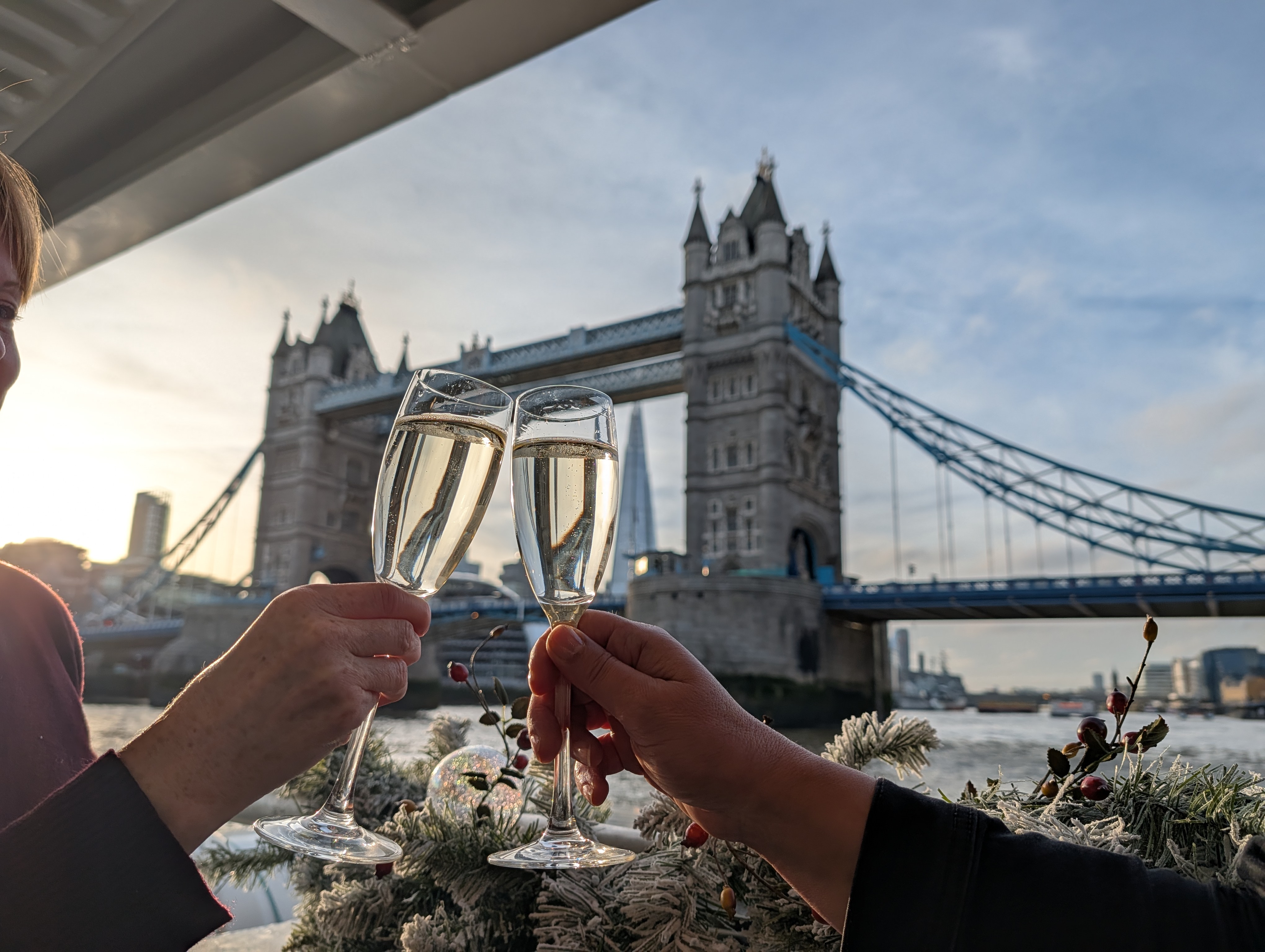 Private hire guests aboard the Tower of London River Tour