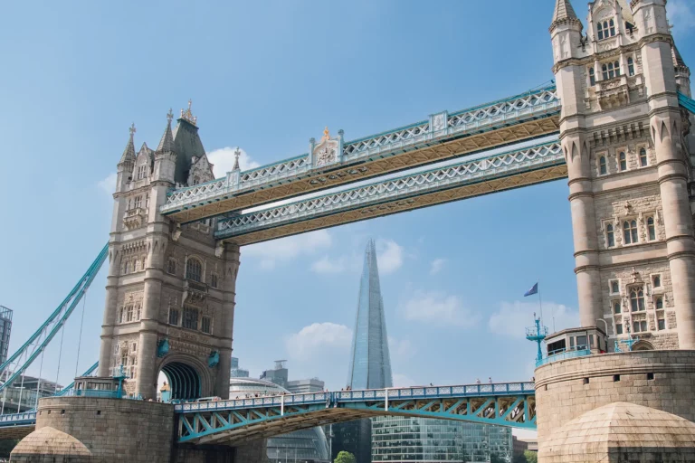 The Shard and Tower Bridge on London skyline