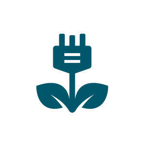 Icon representing electricity powered boat